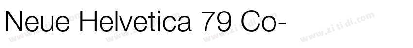 Neue Helvetica 79 Co字体转换